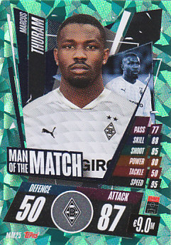 Marcus Thuram Borussia Monchengladbach 2020/21 Topps Match Attax CL Man of the Match #MM25